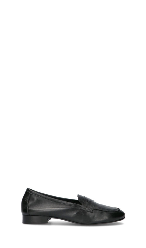 FRICKY Mocassino donna nero in pelle