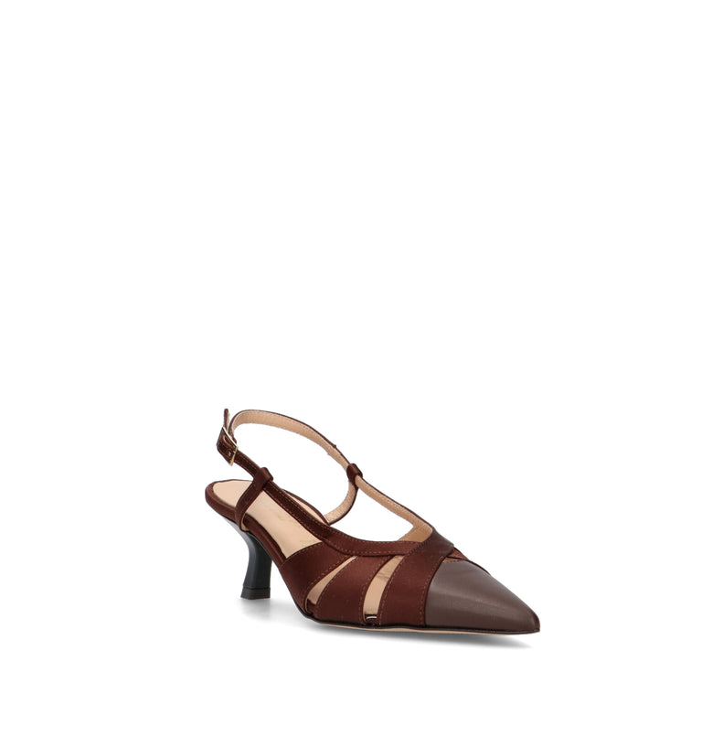 REBECCA VAN DIK Slingback donna testa di moro