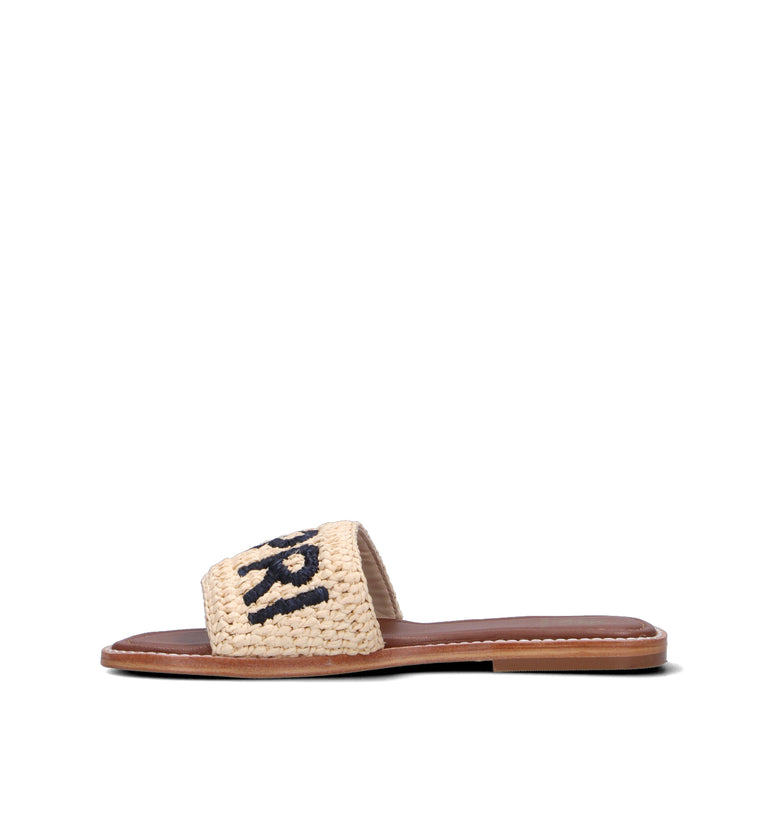 DE SIENA CAPRI Ciabatta donna rafia