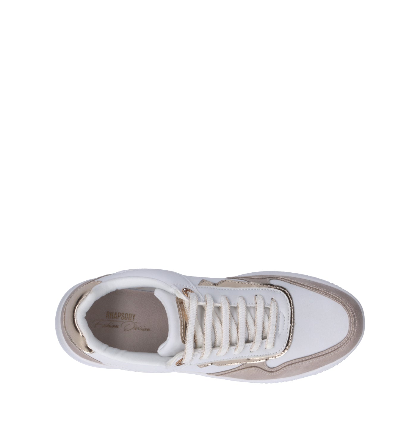 RHAPSODY Sneaker donna bianca/beige