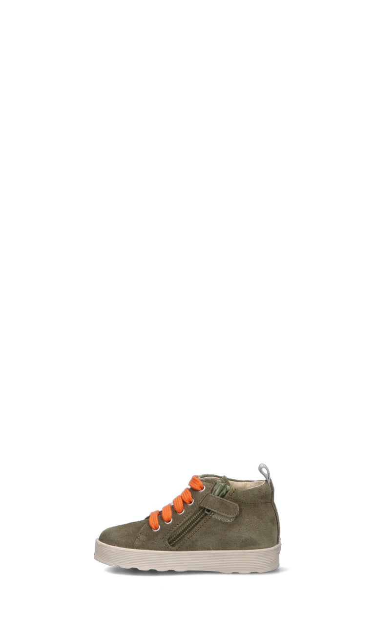 FALCOTTO Polacco bimbo verde militare in suede