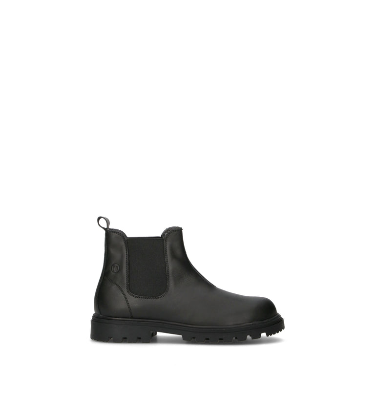 NATURINO Beatles bimbi nero in pelle
