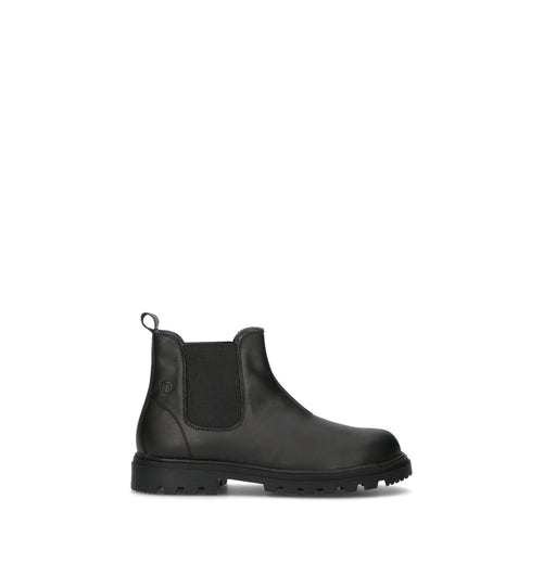 NATURINO Beatles bimbi nero in pelle