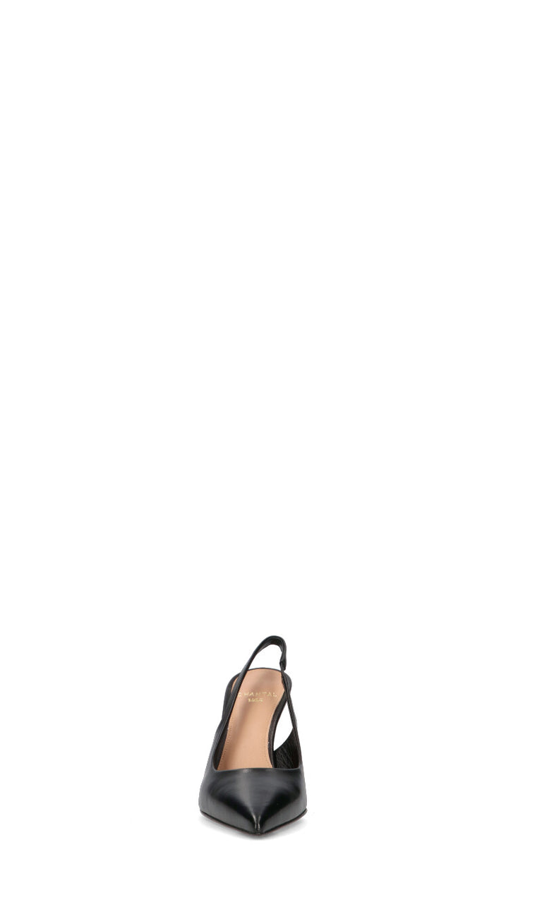 CHANTAL 1962 Slingback donna nera in pelle