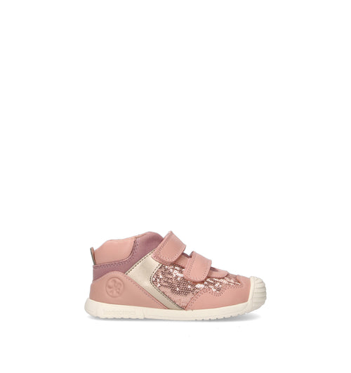 BIOMECANICS Sneaker bimba rosa in pelle