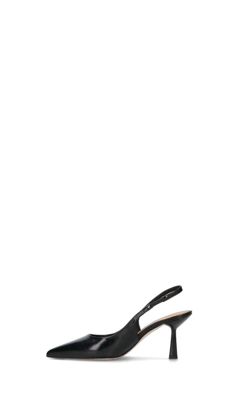 CHANTAL 1962 Slingback donna nera in pelle
