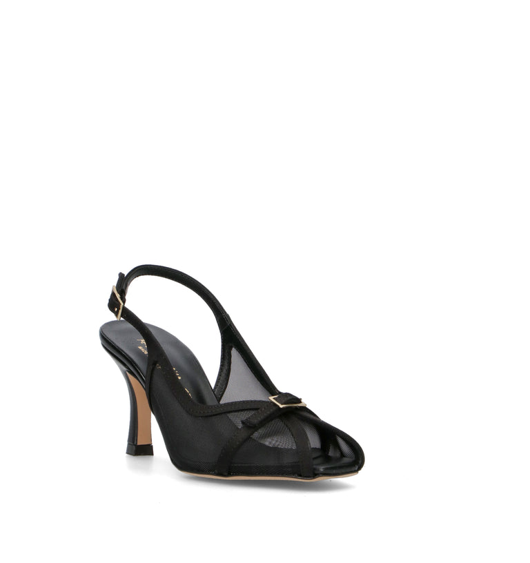 REBECCA VAN DIK Sandalo donna nero