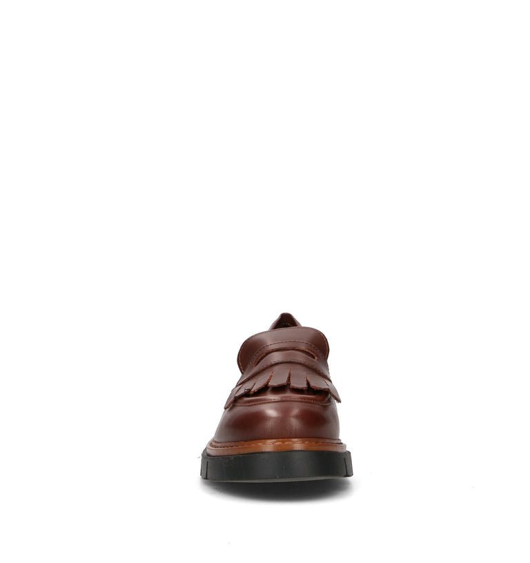RIZZOLI Mocassino donna marrone in pelle