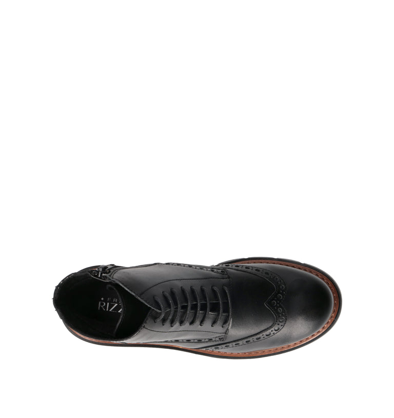 RIZZOLI Polacco donna nero in pelle
