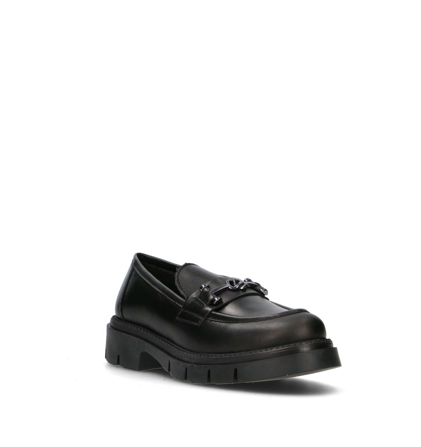 ROSA E ROSA Mocassino donna nero in pelle