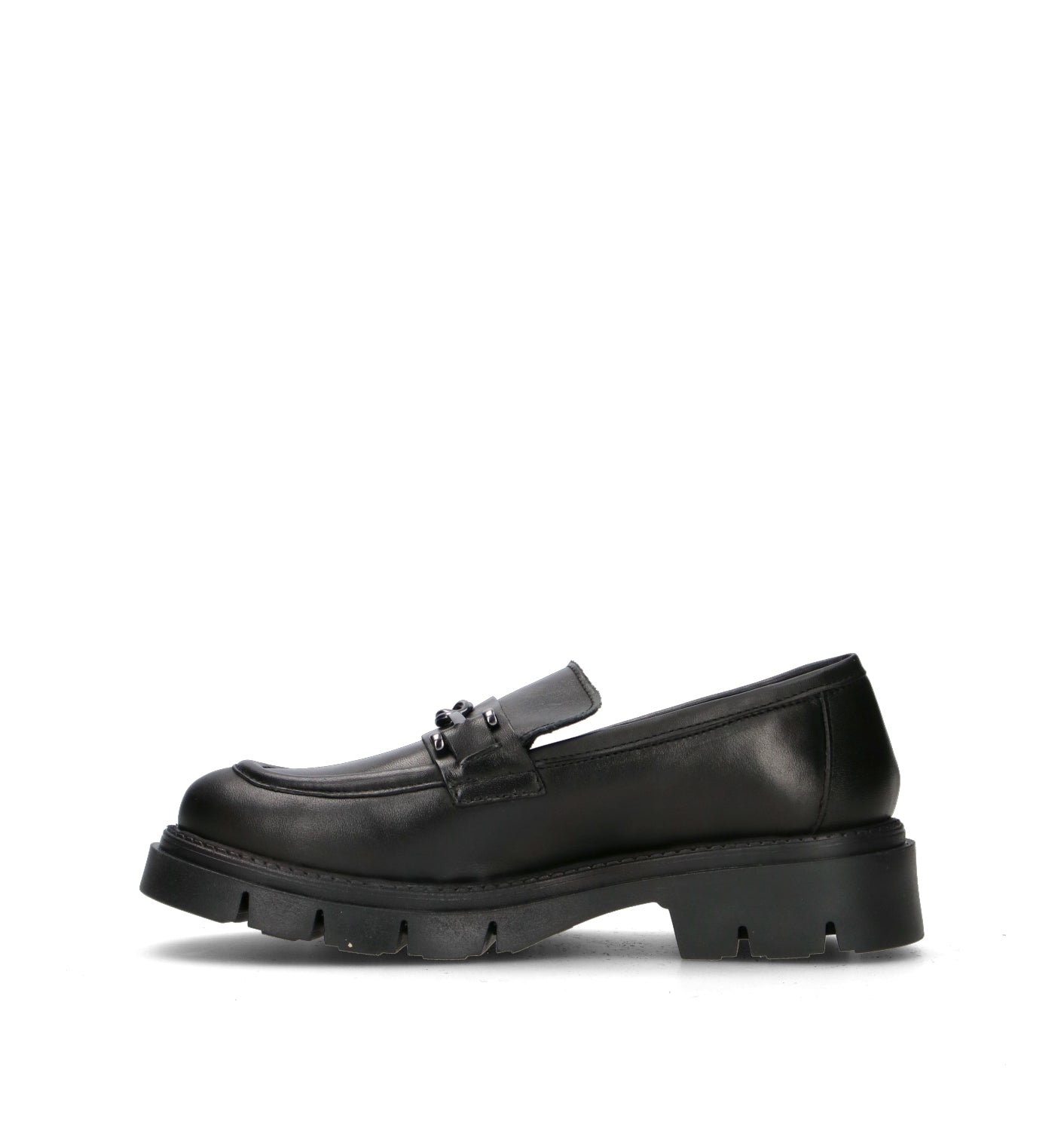ROSA E ROSA Mocassino donna nero in pelle
