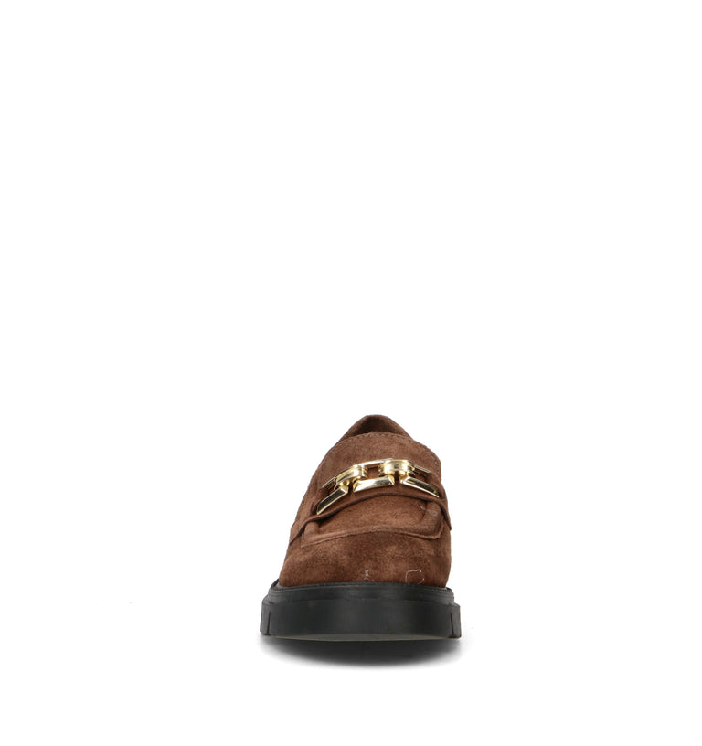 ROSA E ROSA Mocassino donna marrone in suede