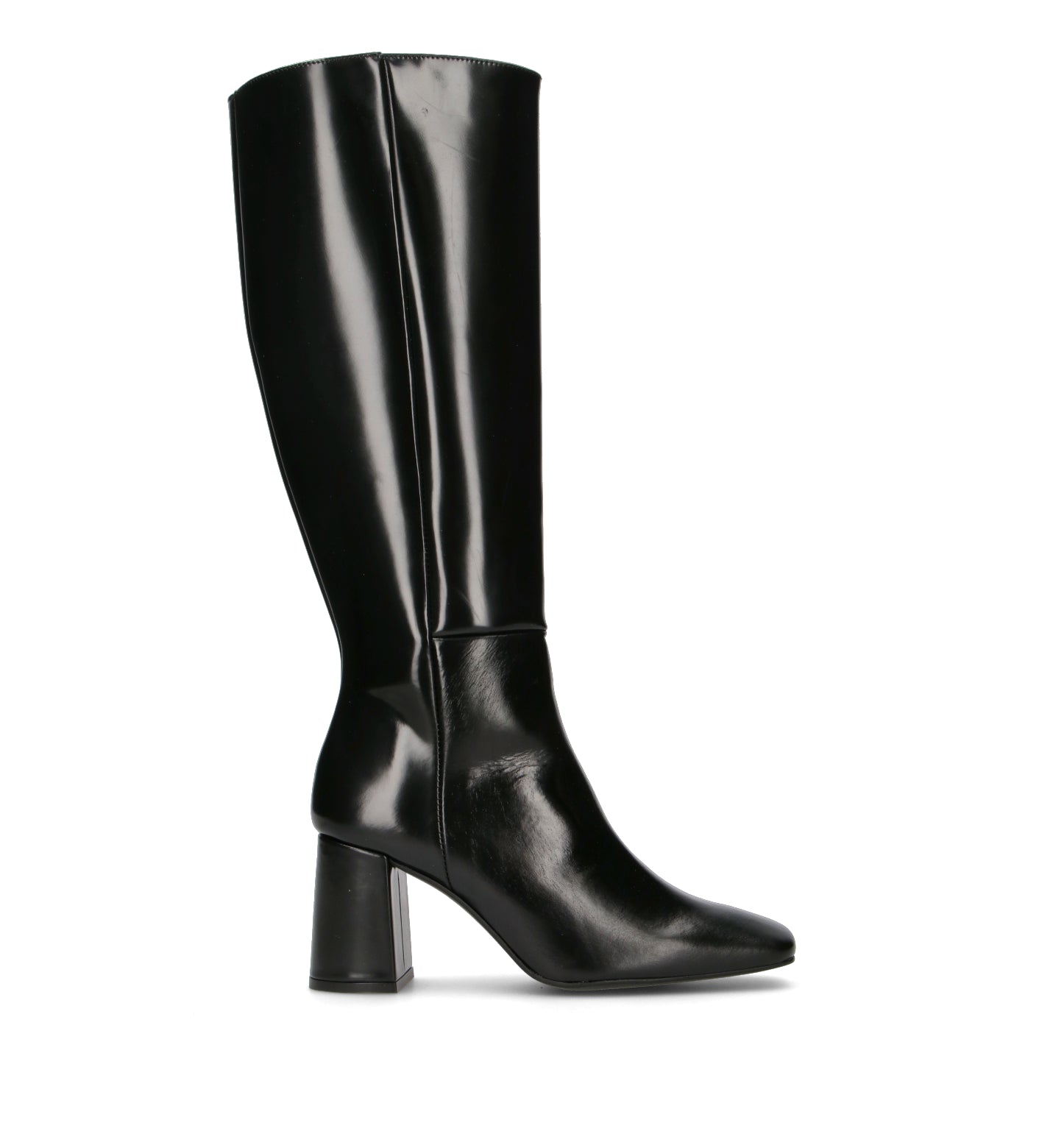 ANGEL ALARCON Stivale donna nero in pelle