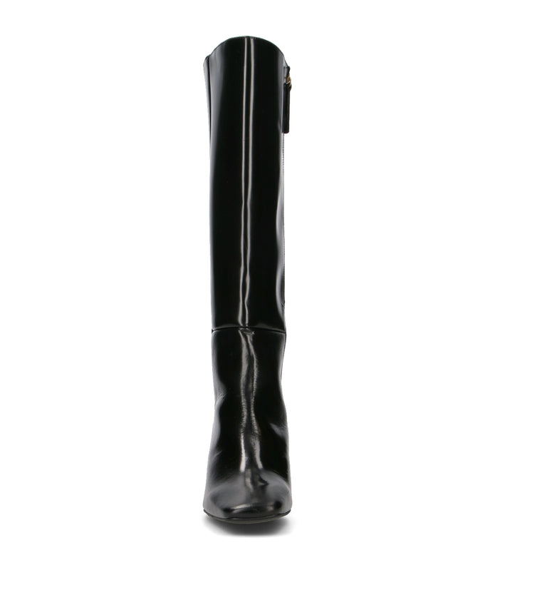 ANGEL ALARCON Stivale donna nero in pelle
