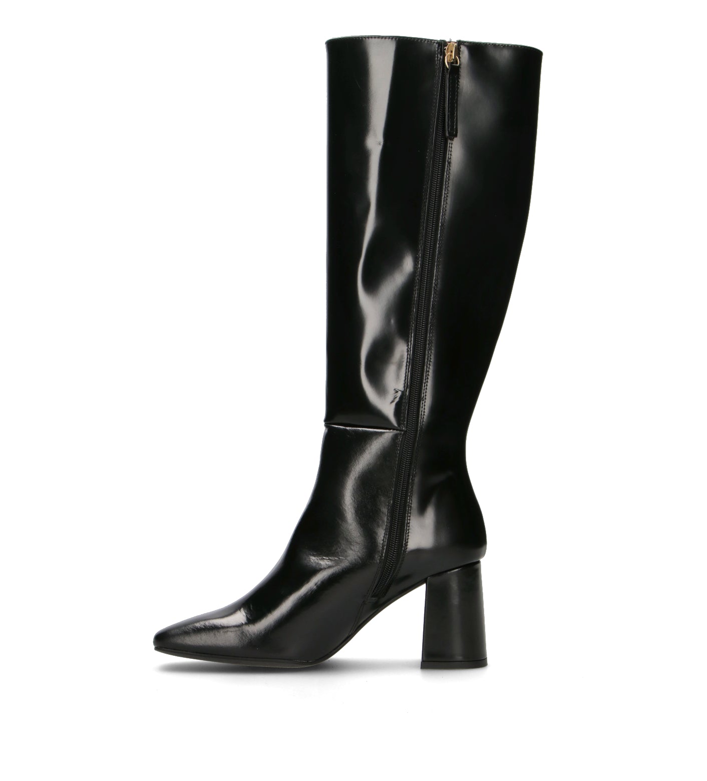 ANGEL ALARCON Stivale donna nero in pelle