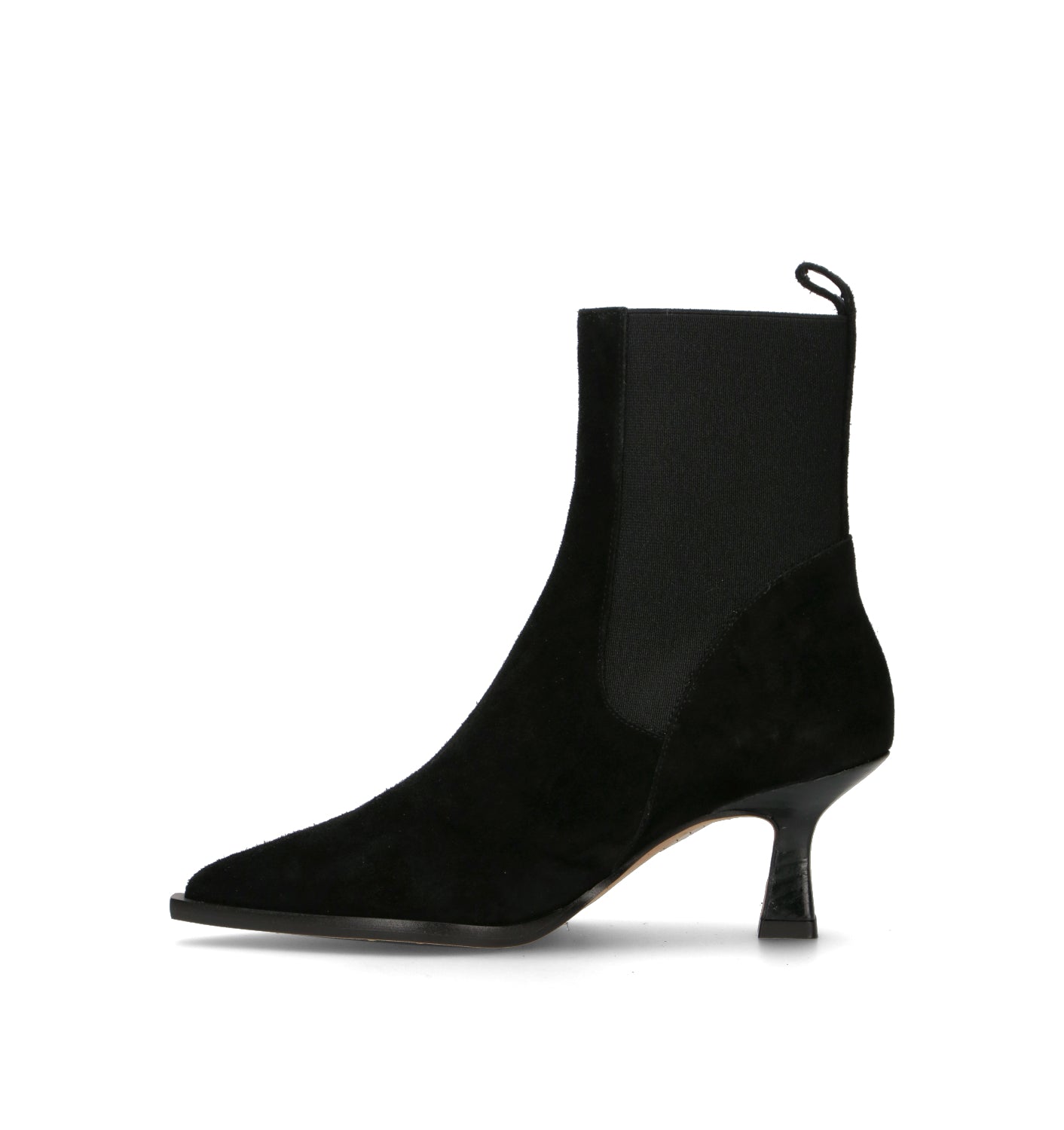 ANGEL ALARCON Tronchetto donna nero in suede