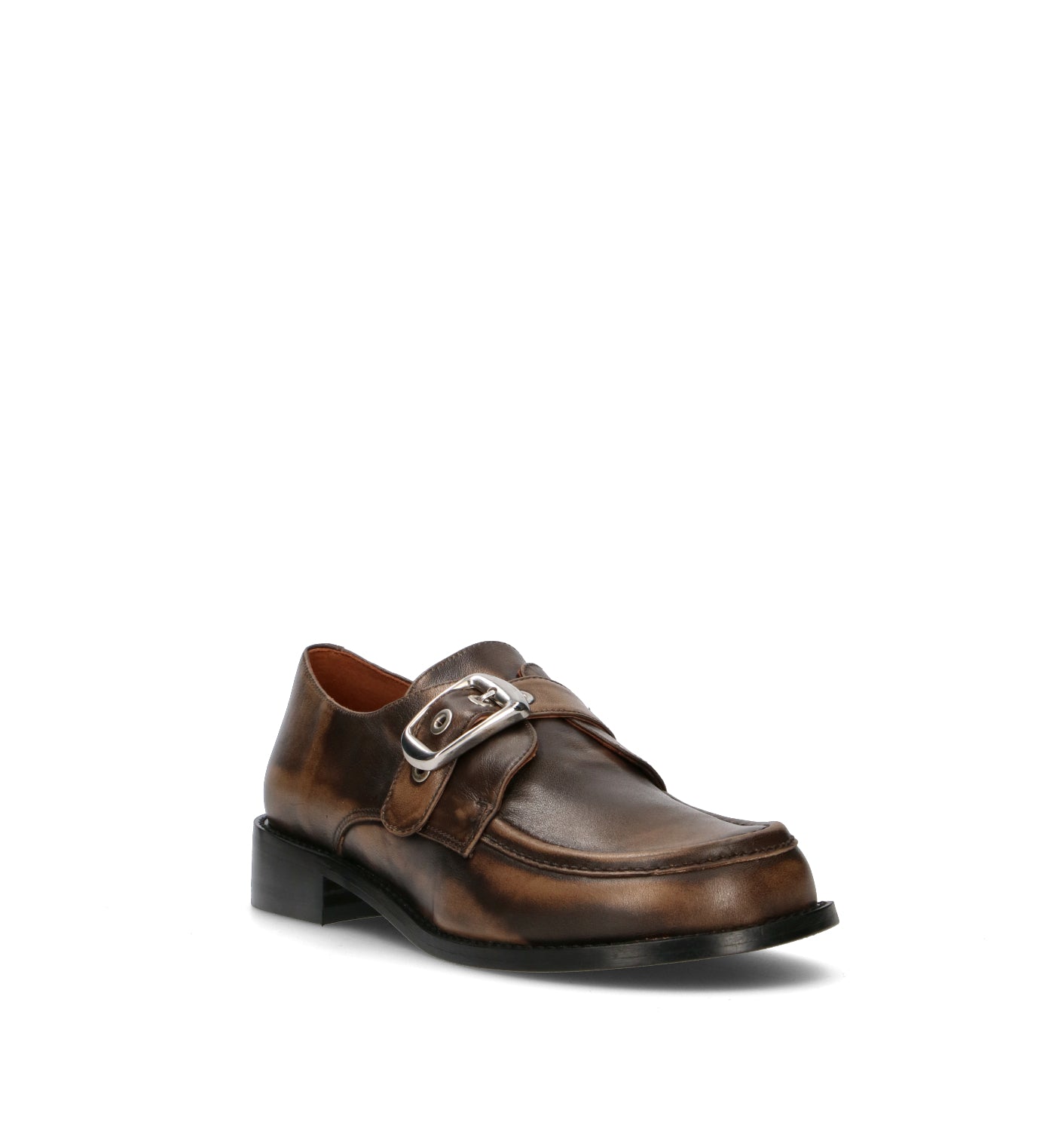 ANGEL ALARCON Mocassino donna marrone in pelle