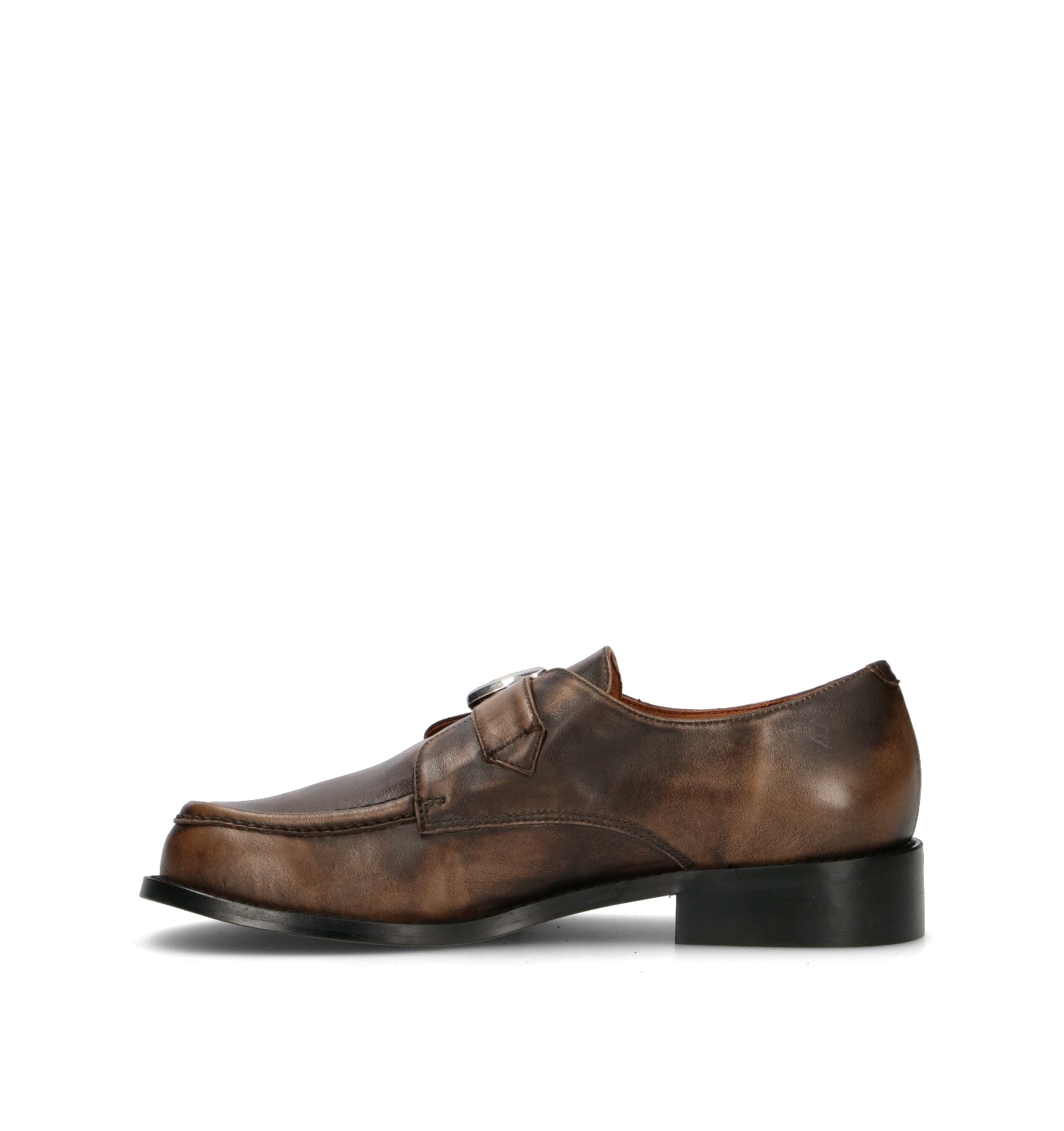 ANGEL ALARCON Mocassino donna marrone in pelle