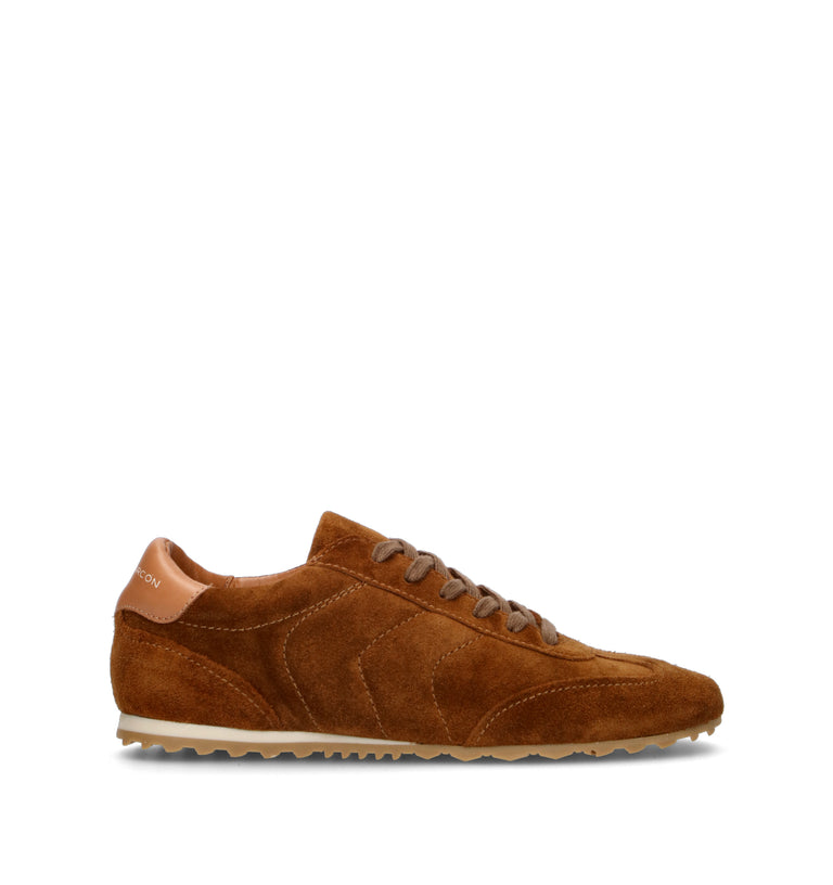 ANGEL ALARCON Sneaker donna cognac in suede