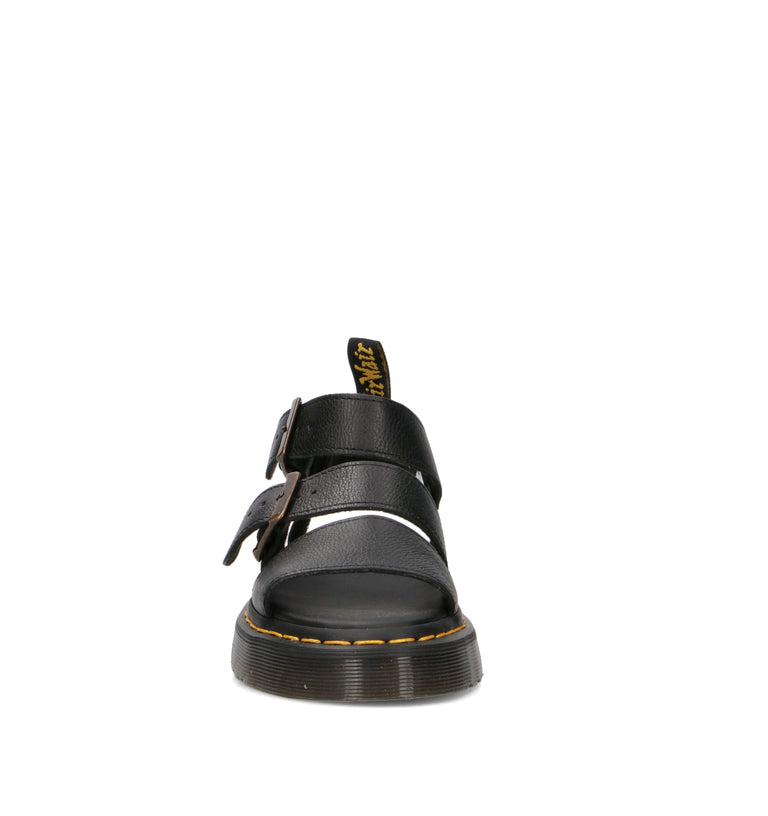 DR. MARTENS GRYPHON QUAD Sandalo donna nero in pelle