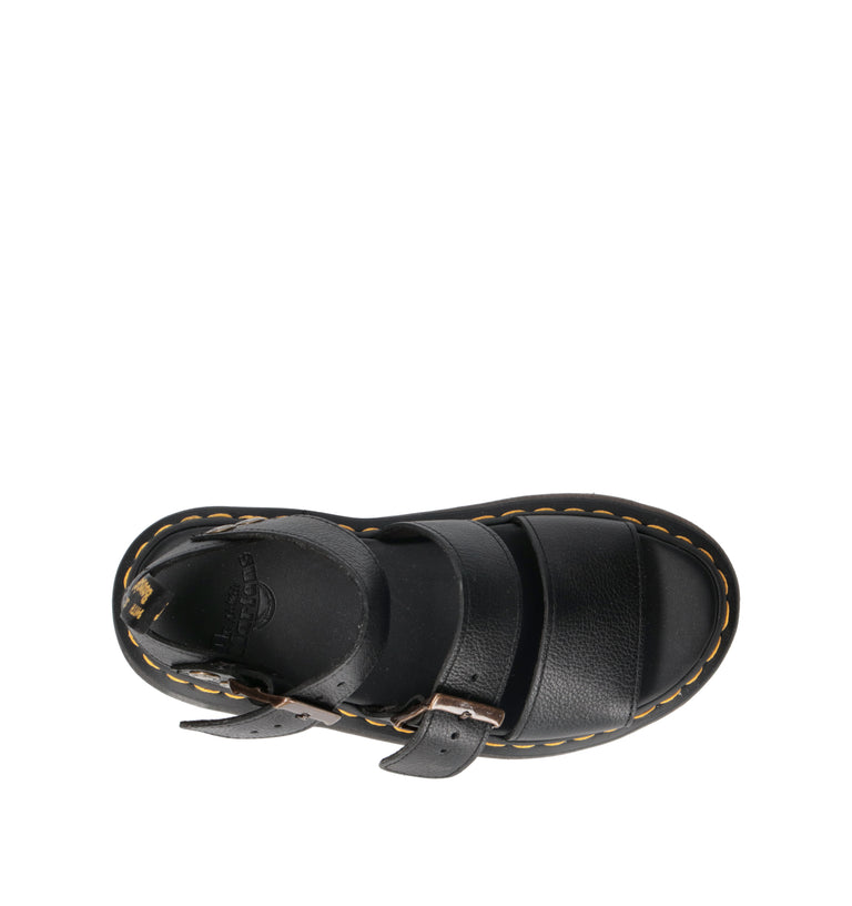 DR. MARTENS GRYPHON QUAD Sandalo donna nero in pelle