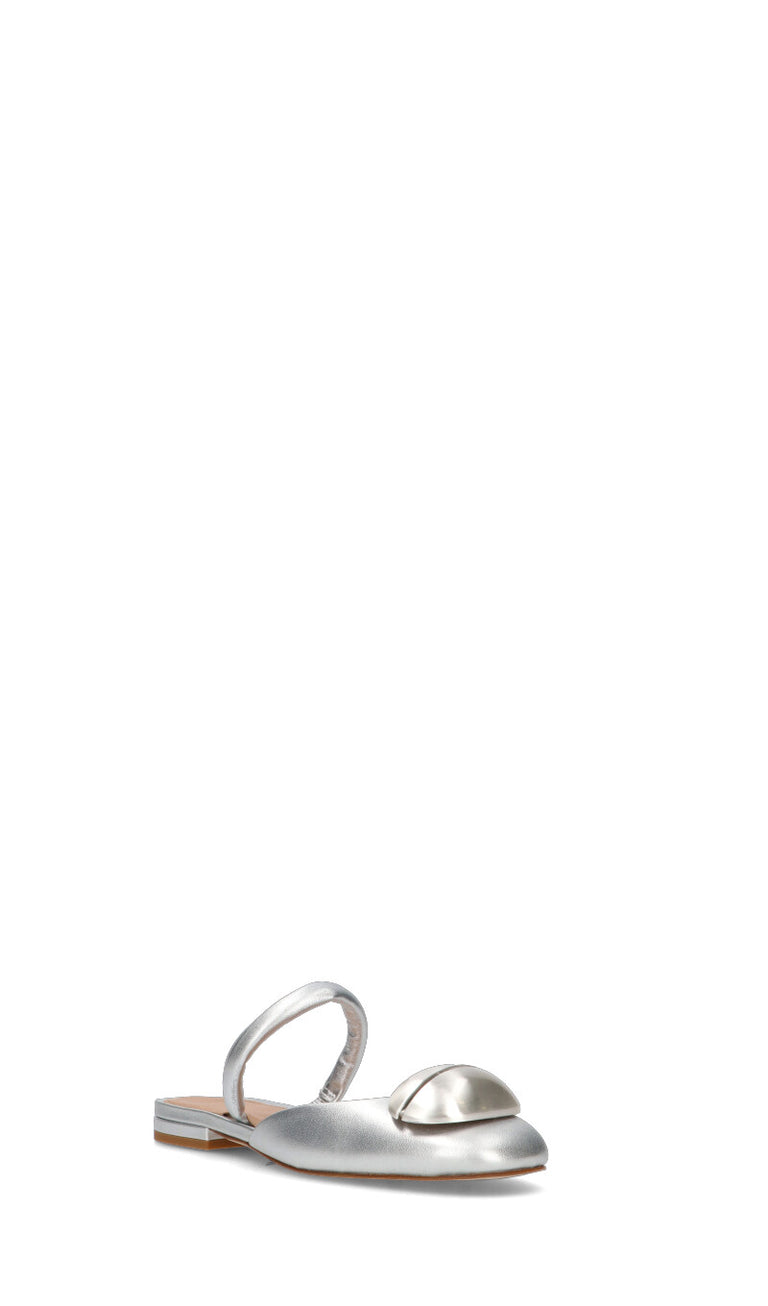 CHANTAL 1962 Slingback donna argento in pelle