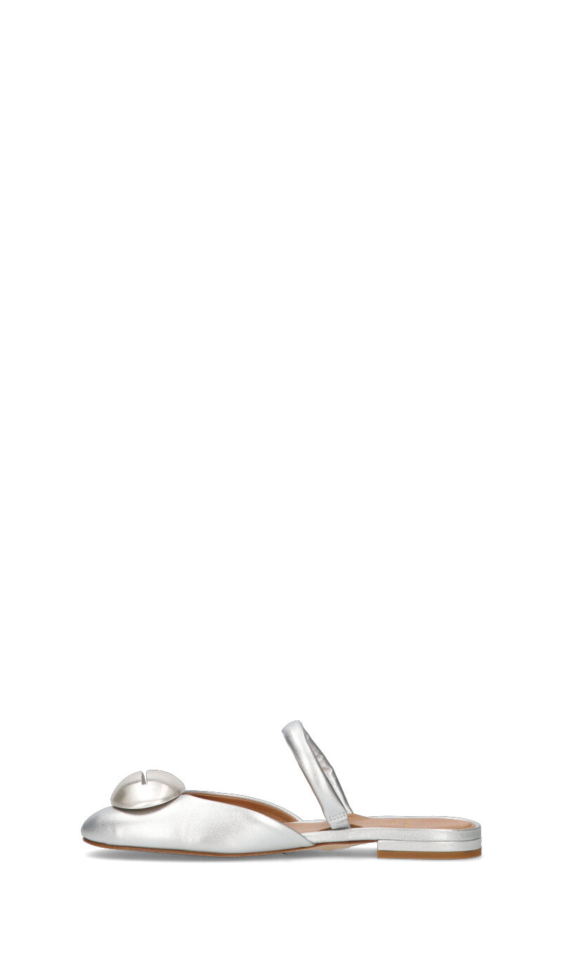 CHANTAL 1962 Slingback donna argento in pelle