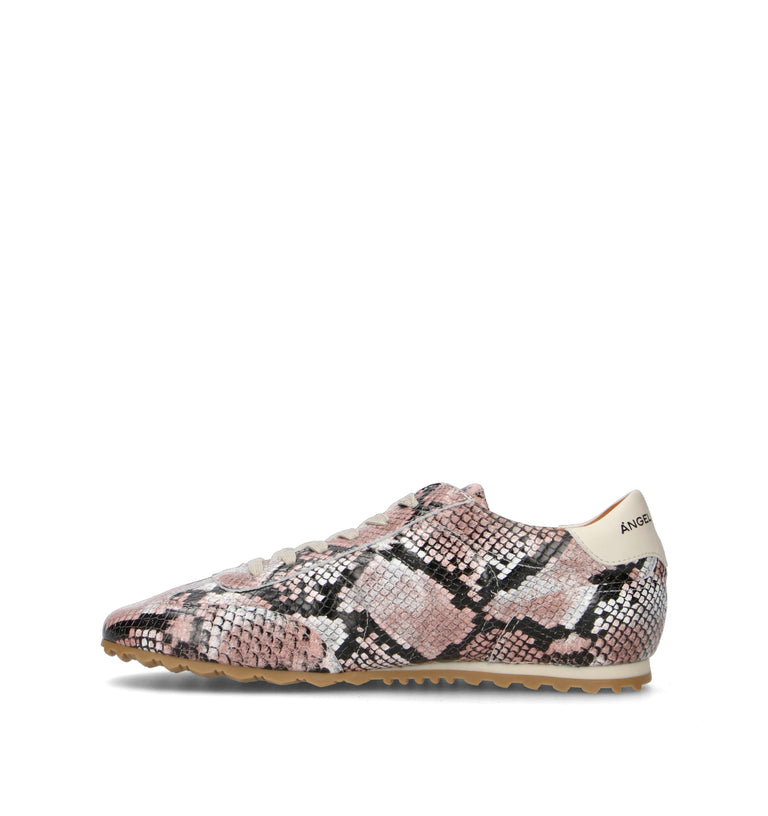 ANGEL ALARCON Sneaker donna grigia in pelle
