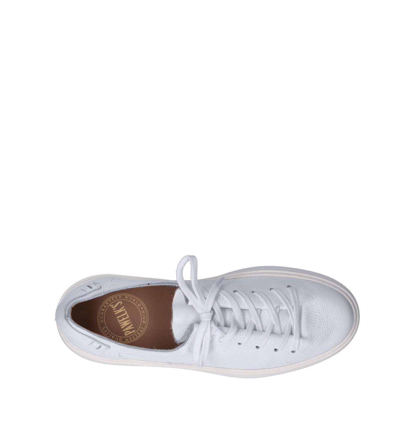 PAWELK'S Sneaker uomo bianca in pelle
