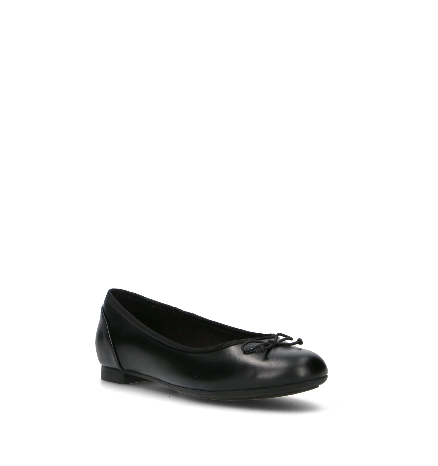 CLARKS ESSENTIALS COUTURE BLOOM Ballerina donna nera in pelle