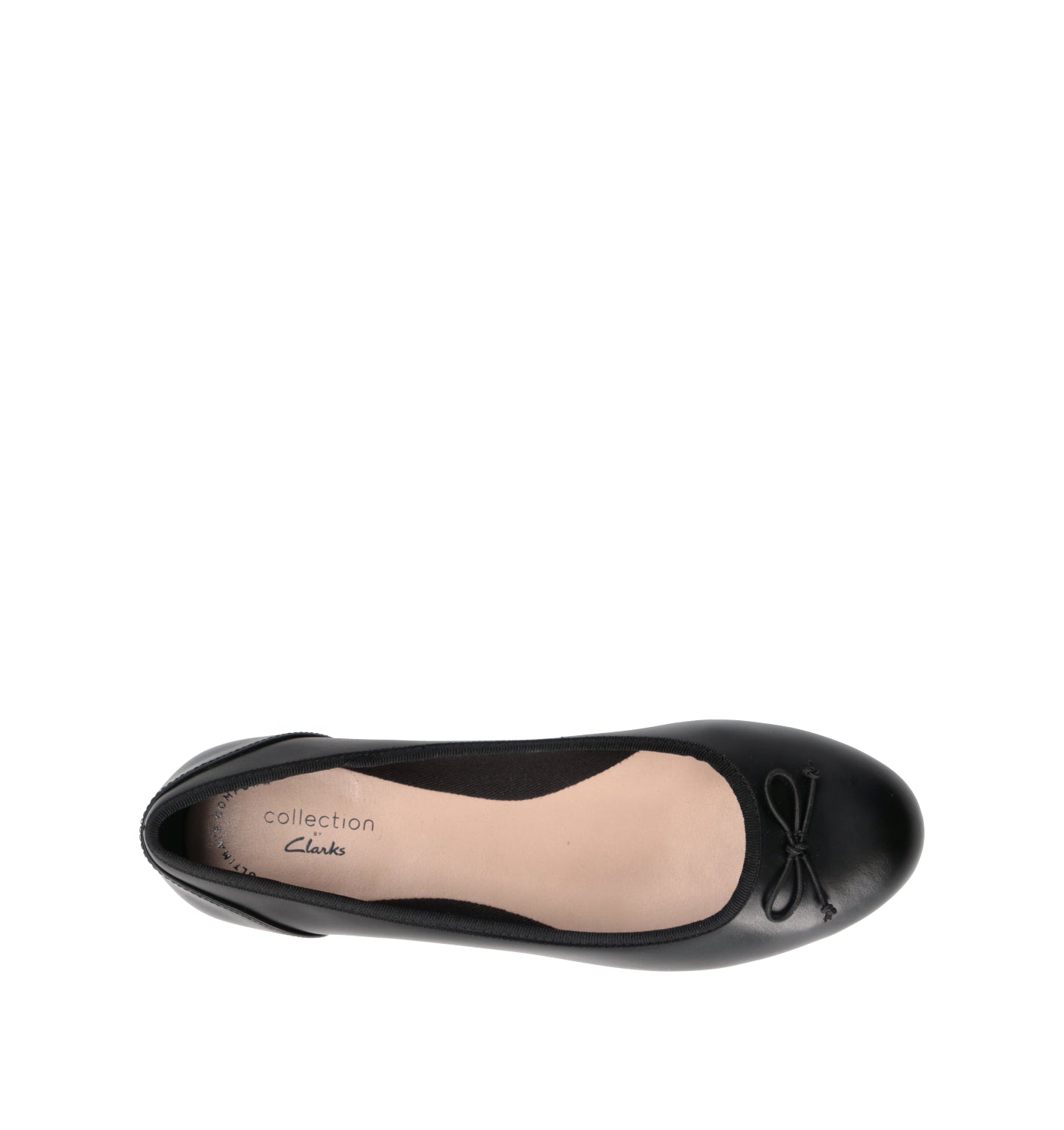 CLARKS ESSENTIALS COUTURE BLOOM Ballerina donna nera in pelle