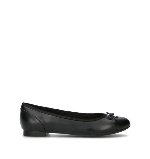 CLARKS ESSENTIALS COUTURE BLOOM Ballerina donna nera in pelle