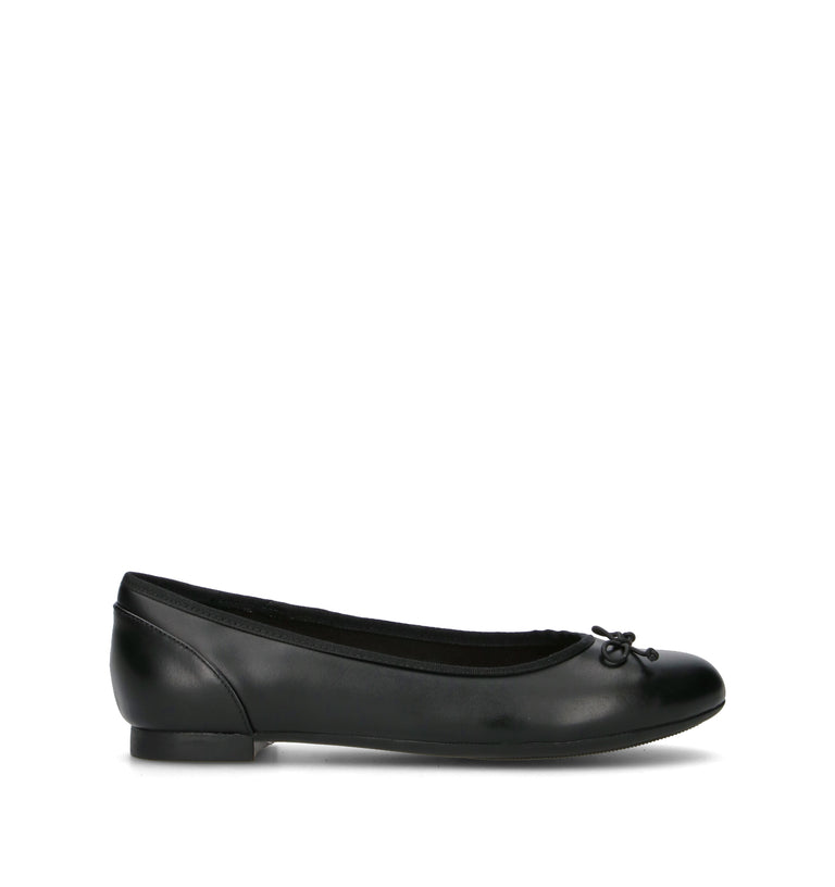 CLARKS ESSENTIALS COUTURE BLOOM Ballerina donna nera in pelle