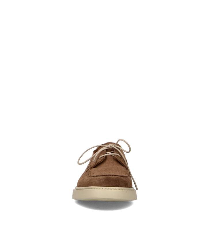 PAWELK'S Stringata uomo cacao in suede