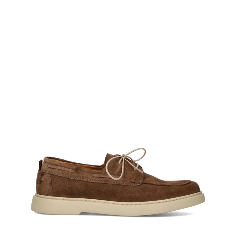 PAWELK'S Stringata uomo cacao in suede