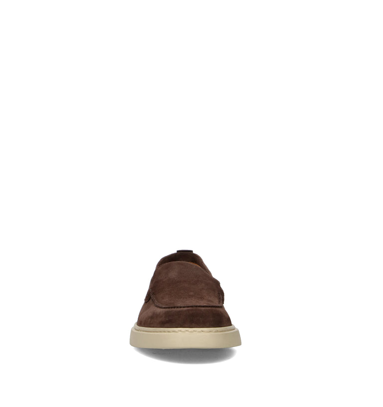 PAWELK'S Mocassino uomo testa di moro in suede