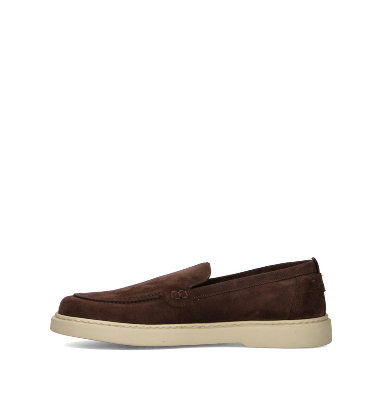 PAWELK'S Mocassino uomo testa di moro in suede