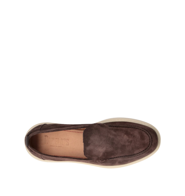 PAWELK'S Mocassino uomo testa di moro in suede