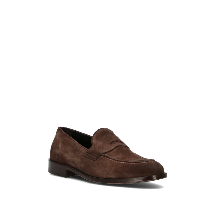 PAWELK'S Mocassino uomo testa di moro in suede