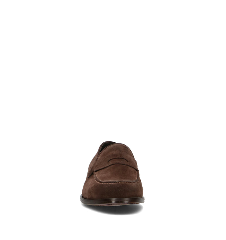 PAWELK'S Mocassino uomo testa di moro in suede