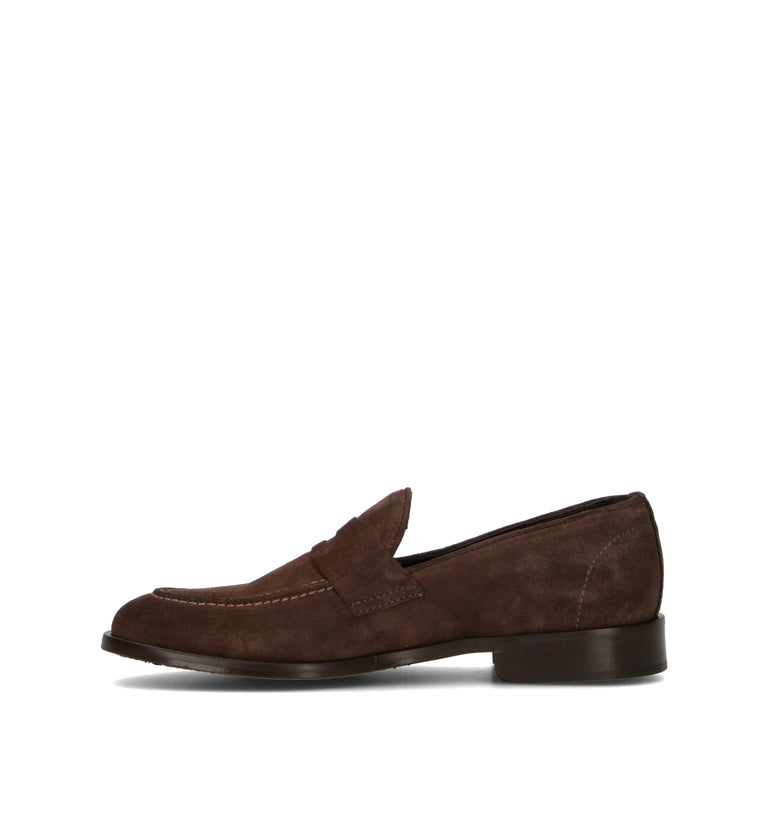 PAWELK'S Mocassino uomo testa di moro in suede