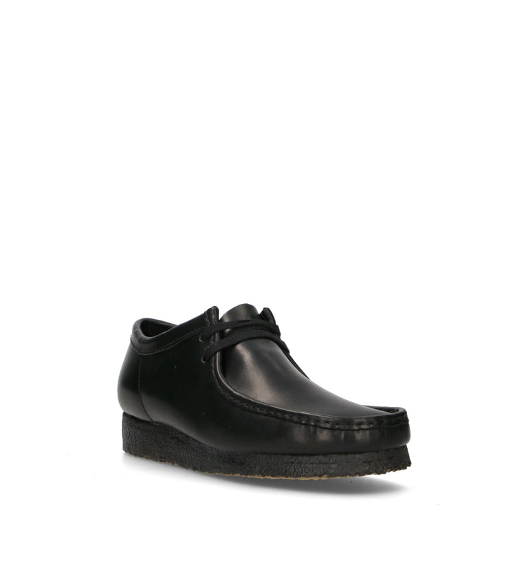CLARKS ORIGINALS WALLABEE Mocassino uomo nero in pelle