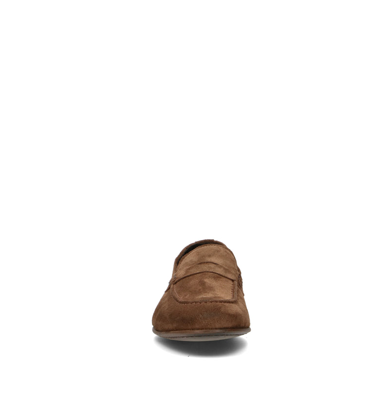 PAWELK'S Mocassino uomo cacao in suede