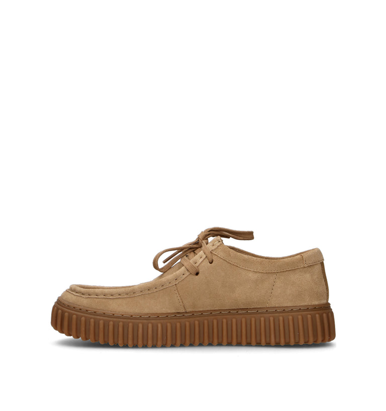 CLARKS CORE TORHILL LO Mocassino uomo beige in suede