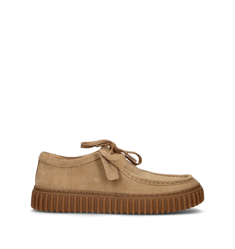 CLARKS CORE TORHILL LO Mocassino uomo beige in suede