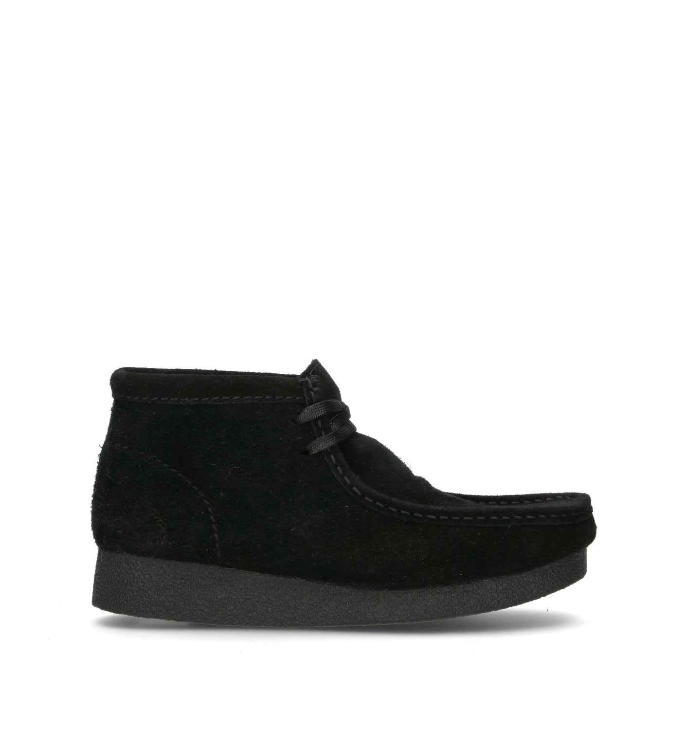 CLARKS ECO WALLABEE EVO BOOT Polacco donna nero in suede