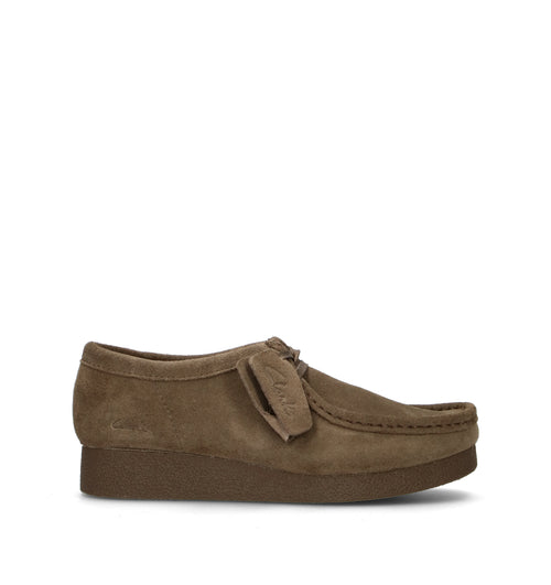 CLARKS EVO WALLABEE EVOSH Mocassino donna oliva in suede