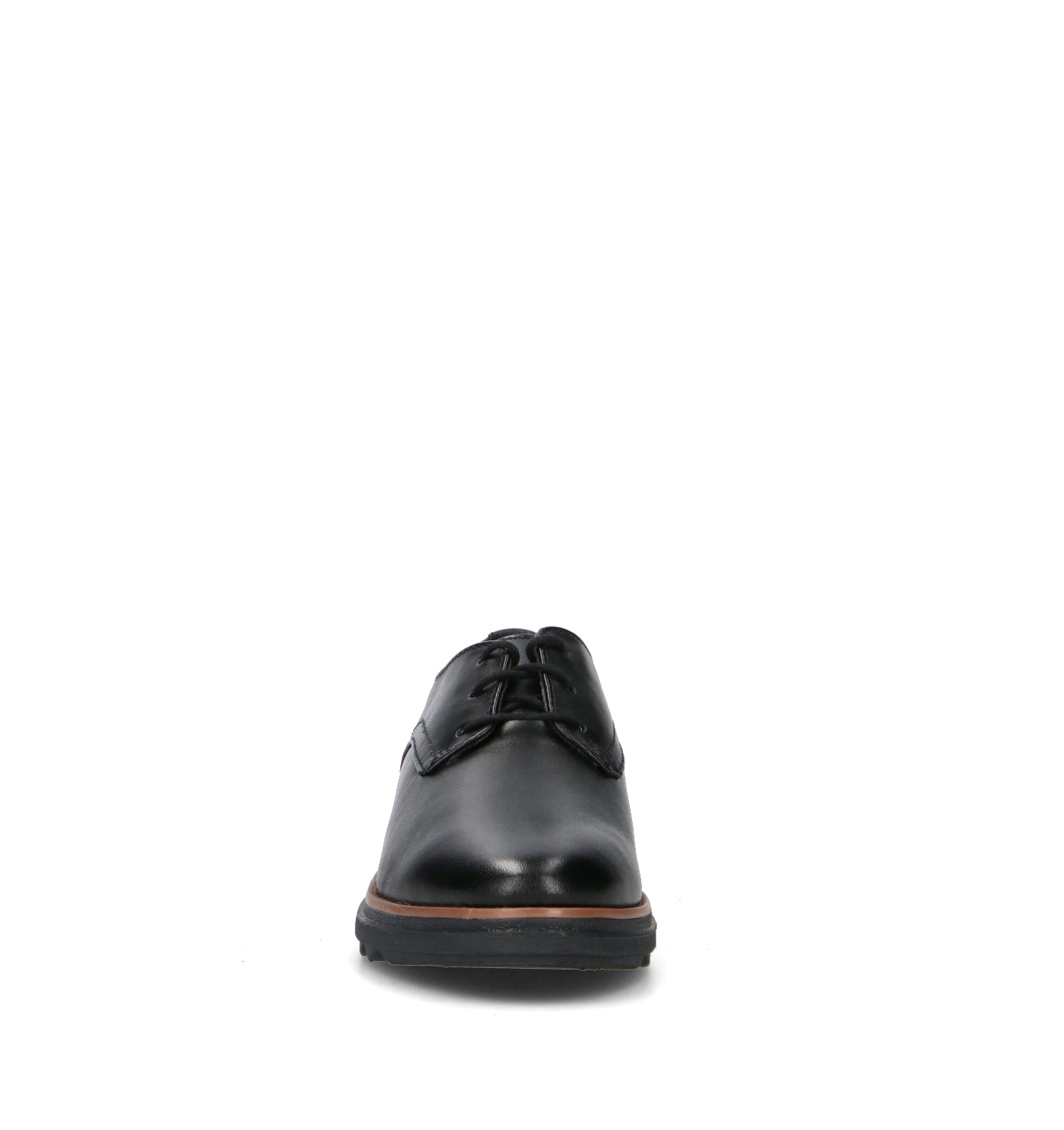 CLARKS ESSENTIAL SHARON RAE Stringata donna nera in pelle