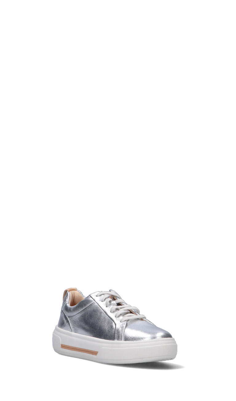 CLARKS CORE Sneaker donna argento in pelle