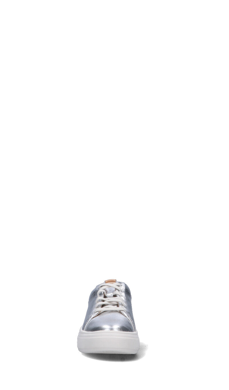 CLARKS CORE Sneaker donna argento in pelle